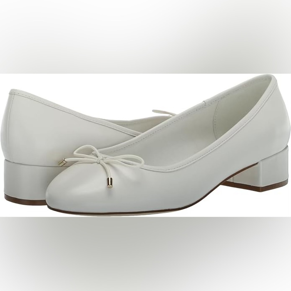 Steve Madden Women's Cherish Pump, White Leather, 7.5 - Picture 6 of 8